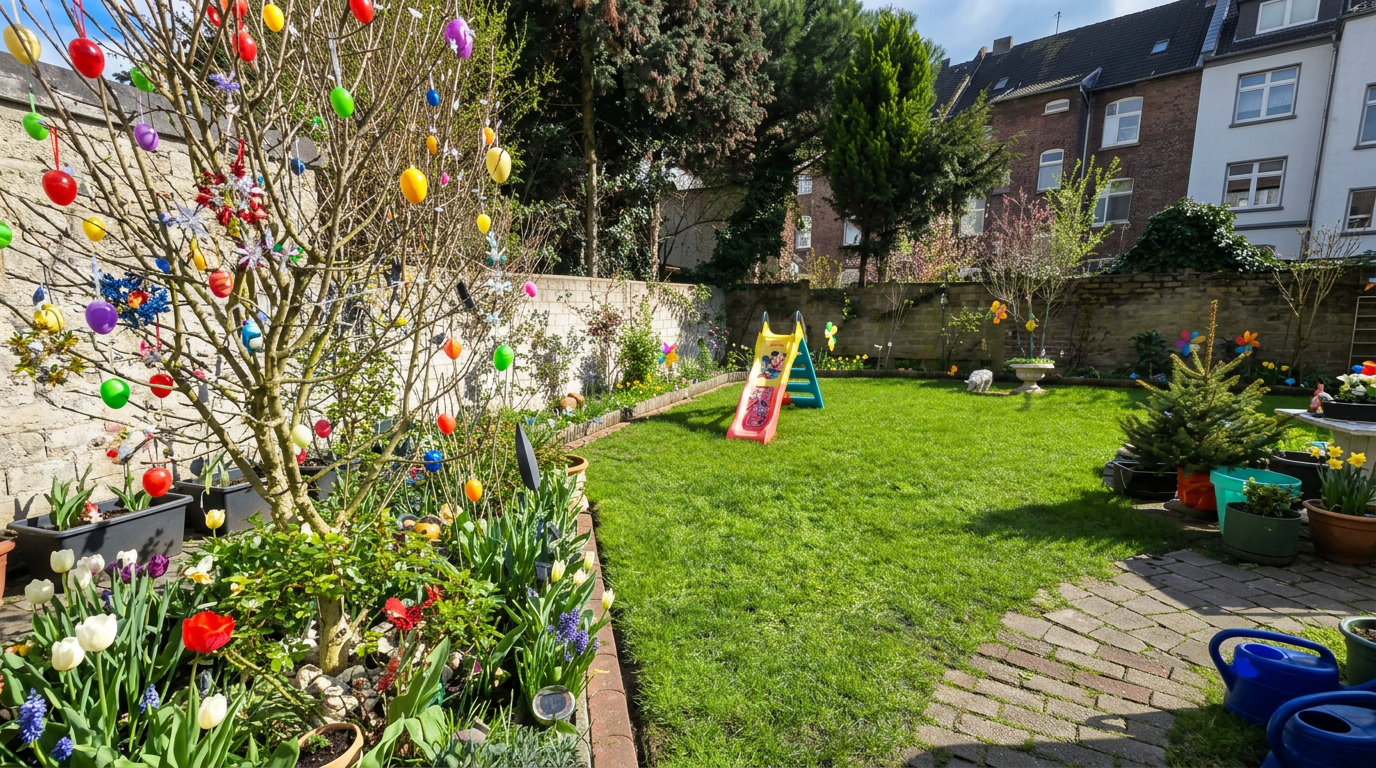 Garten der Unterkunft in Duisburg
